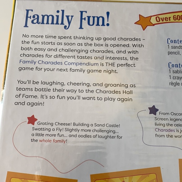 Family Charades Compendium 4-in-1 Family Animal rétro Hollywood - Picture 4 of 11